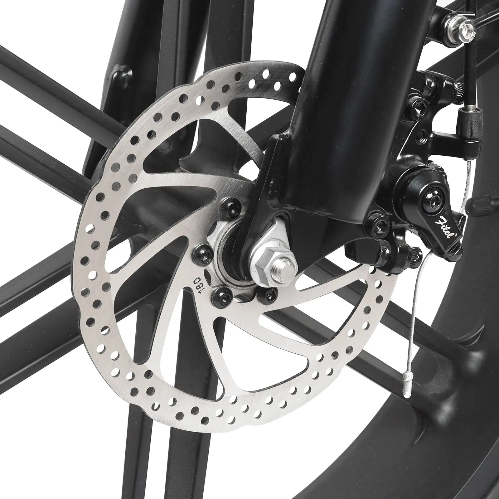 Dual mechanical disc brakes for OUXI V8 safety