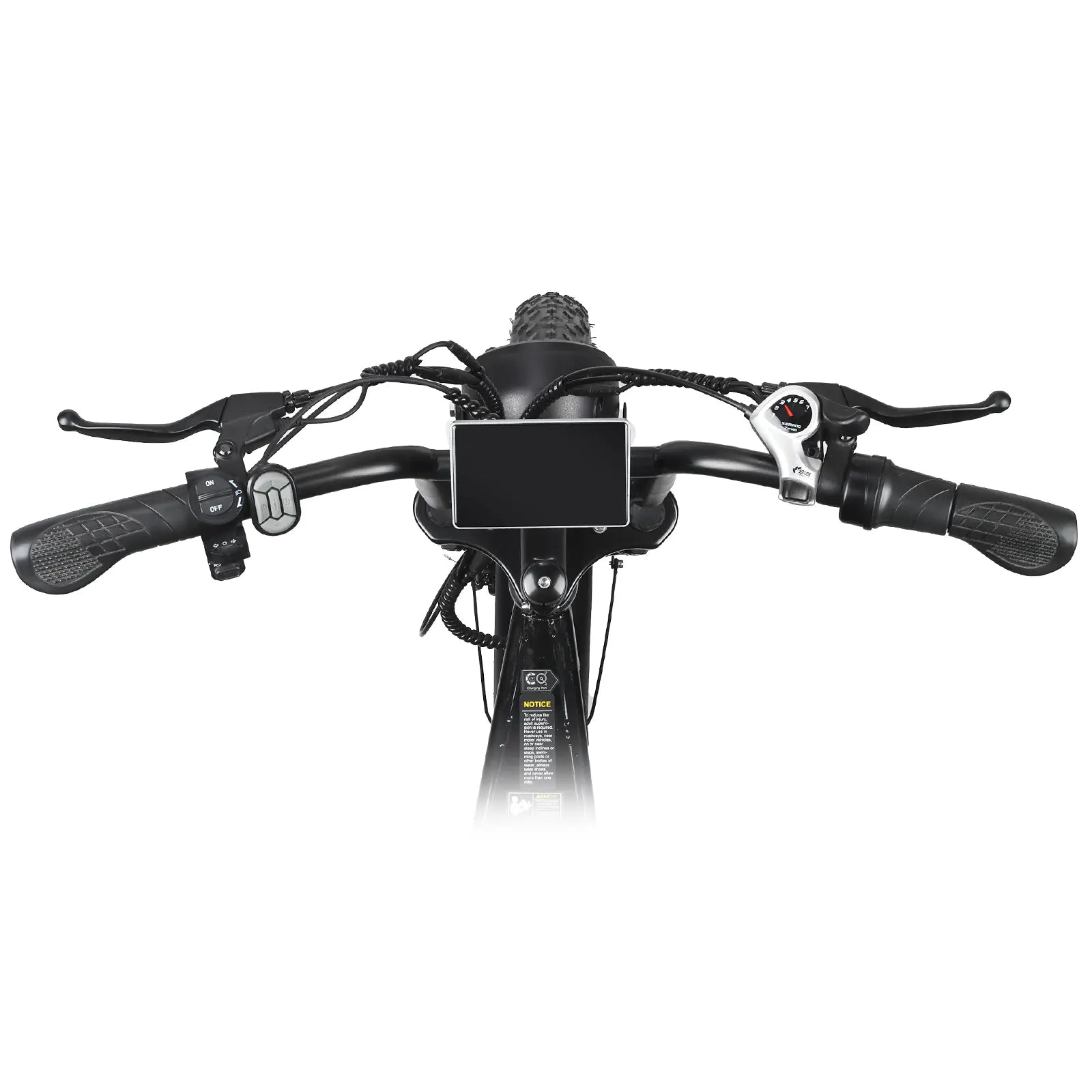 LCD display screen showing battery level OUXI V8