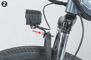 OUXI R11 LED Bicycle with Integrated Front Light