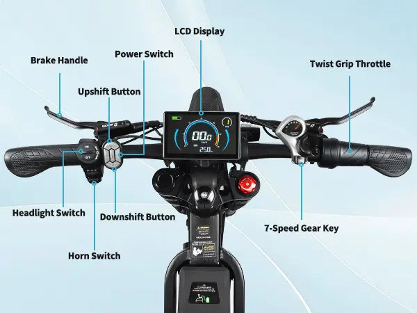 ouxi gt2000 ebike handle