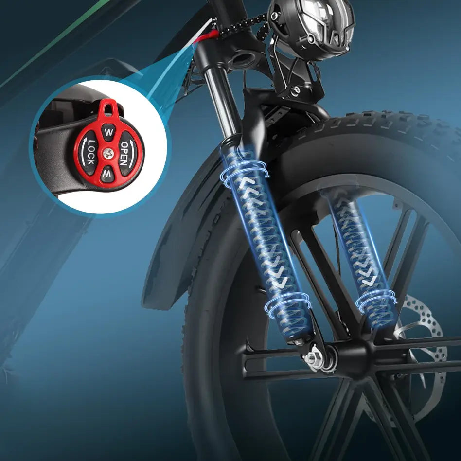 Front suspension bicycle