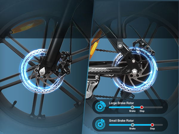 R7 Electric bicycle dual hydraulic brakes