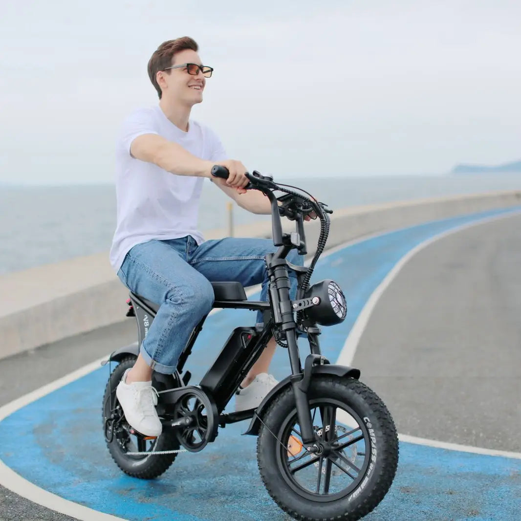 OUXI V8 Mini folded size e-bike compact storage